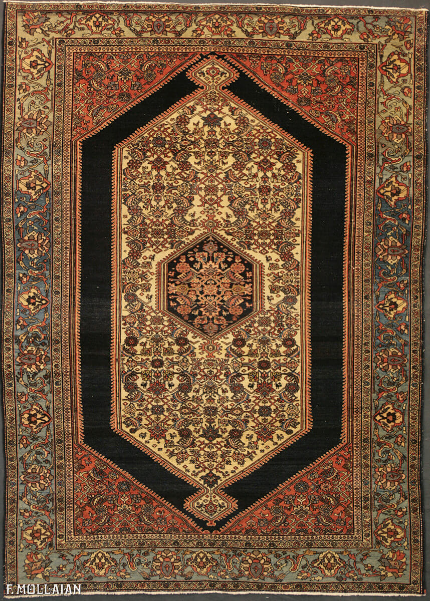 Tapis Persan Antique Saruk Farahan n°:75503181